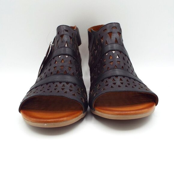 Spring Step Dorotha Black Leather Sandals Size 40 EUR Size 9 US - Picture 6 of 11